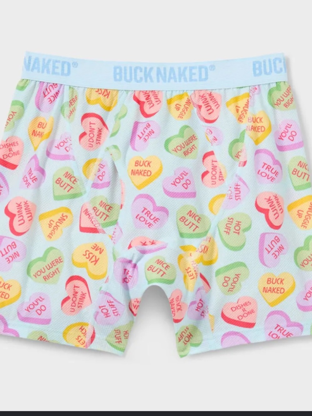 Duluth Trading Co. Buck Naked Boxer Brief Colorful Hearts Love Print Size XL